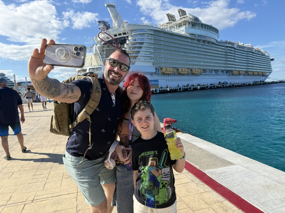 Our family at the cruise port
